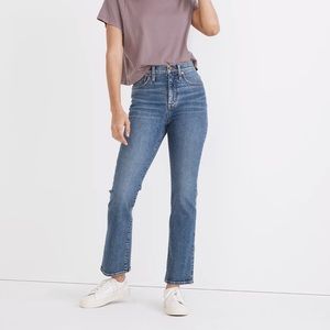 Madewell cropped bootcut jeans